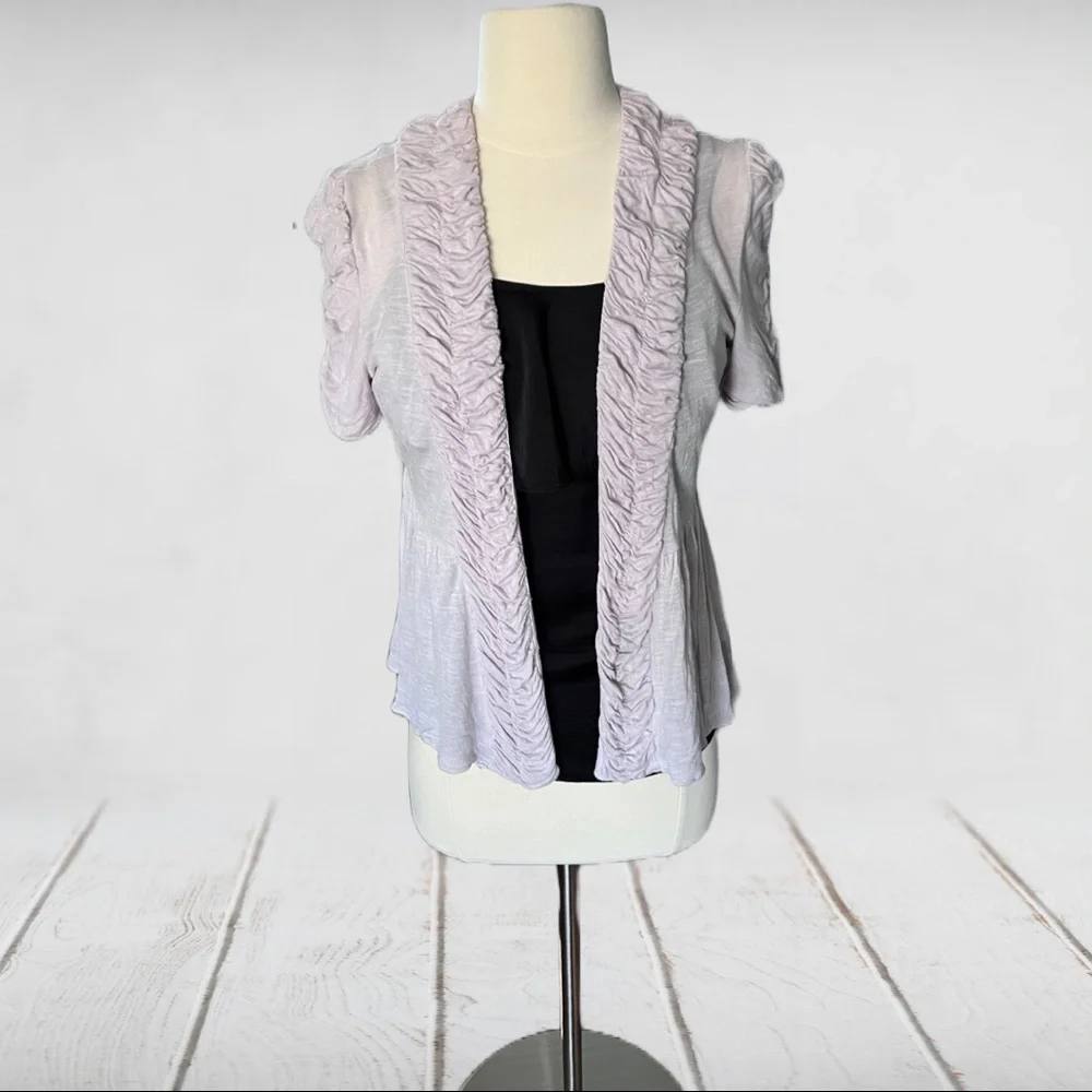 Kimchi Blue Ruched Open Front Cardigan - Picture 2 of 7